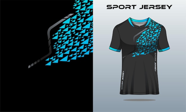 Maillot sport dégradé bleu et dégradé gris