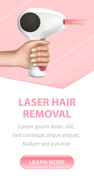 Main féminine tenant l&#39;épilateur laser moderne