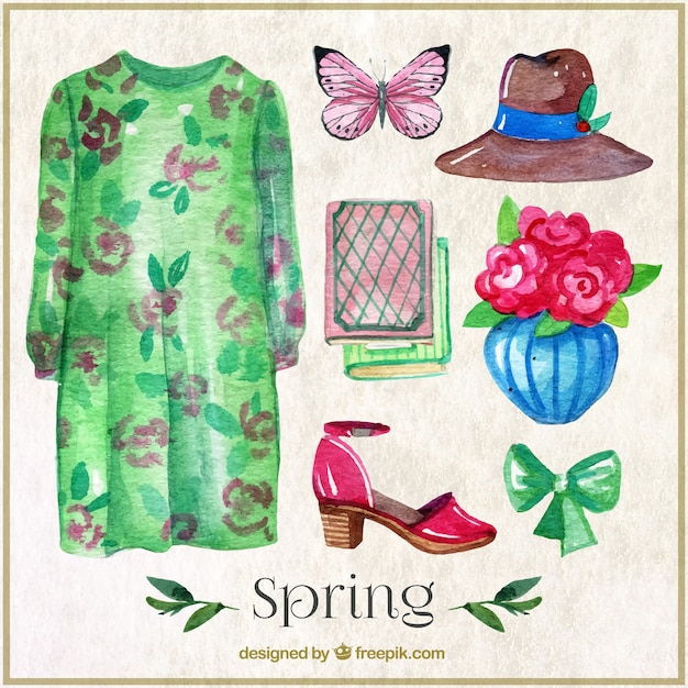 Main printemps peint accessoire collection