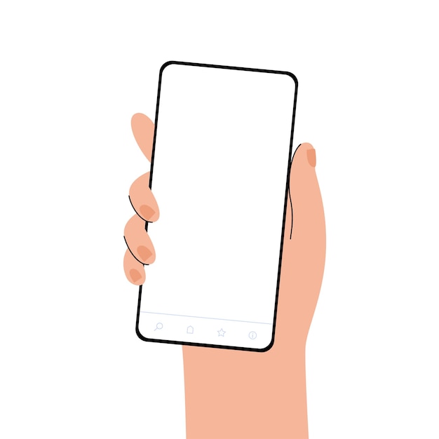 Main avec téléphone