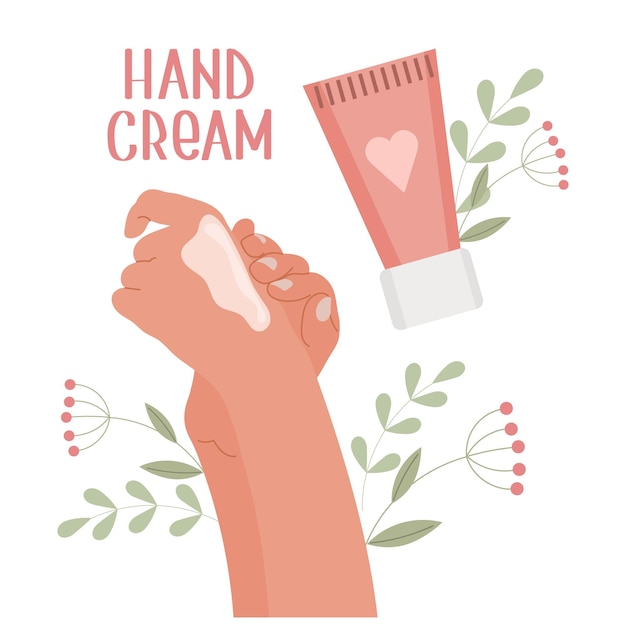 Les Mains Féminines Appliquent De La Crème à Partir D'un Tube Crème Pour Les Mains Soins De La Peau De Routine Cosmétiques Bio Quotidiens