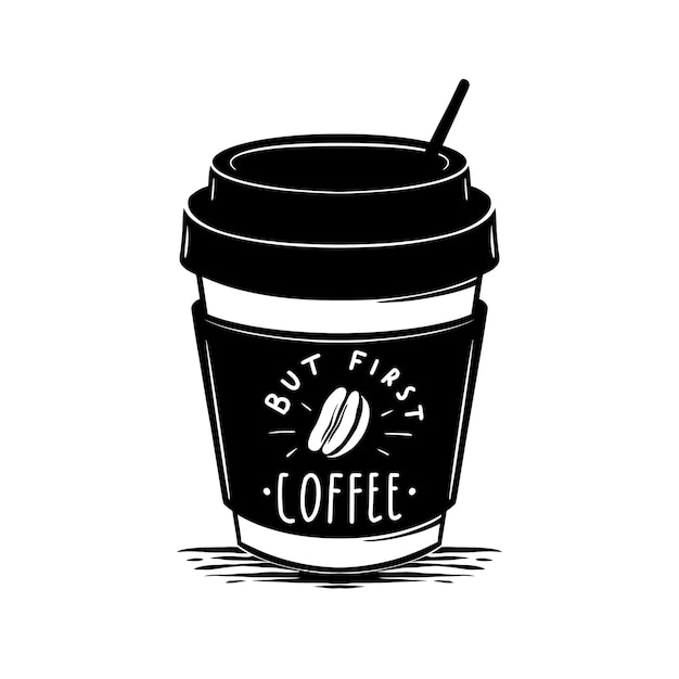 Vecteur mais première illustration de café