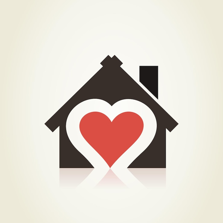Vecteur maison d'amour3