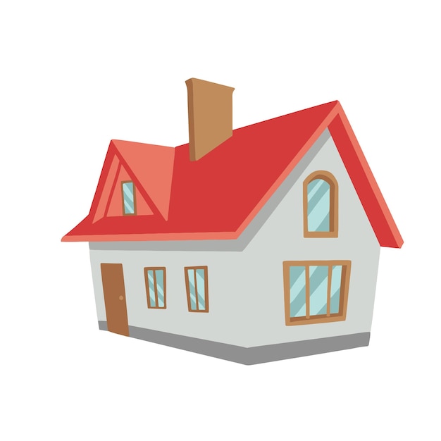 Maison de campagne illustration immobilière réussie
