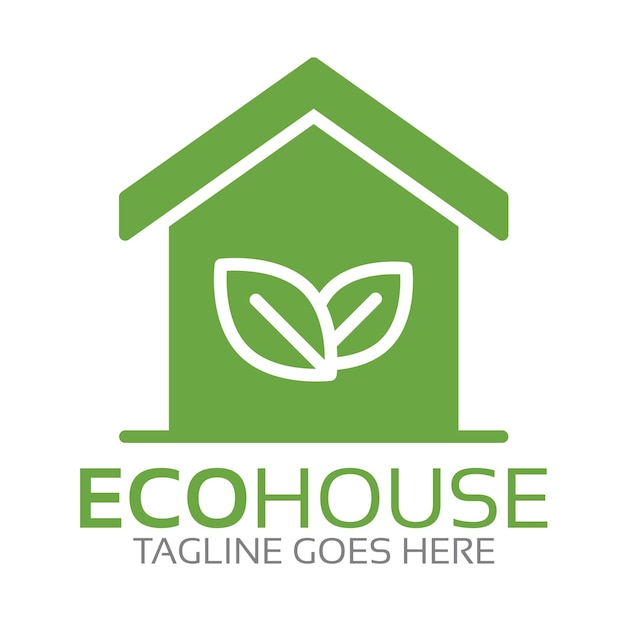 Vecteur maison eco logo