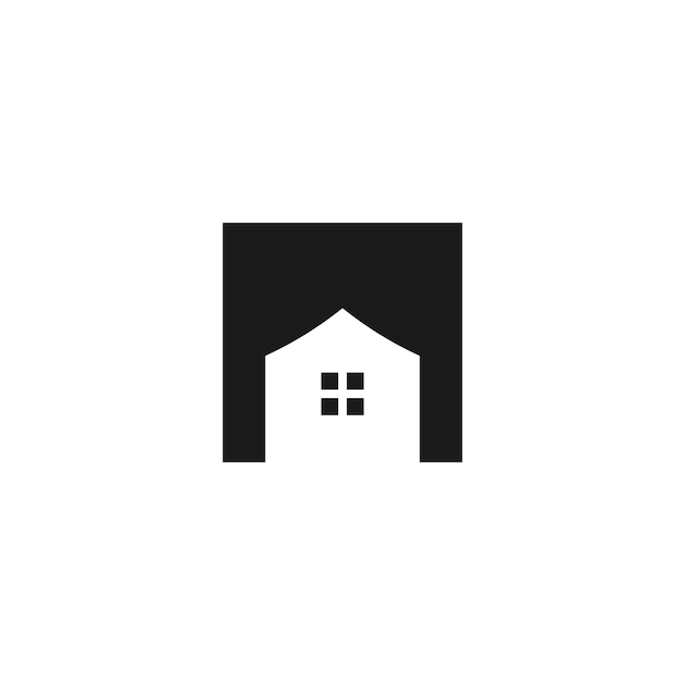 Maison maison immobilier logo icône élément de modèle de conception