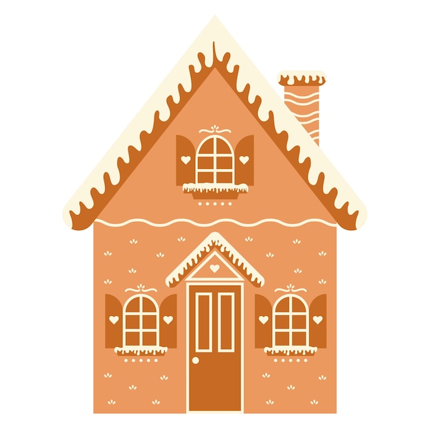 Maison De Pain D'épice De Noël Vector Illustration1