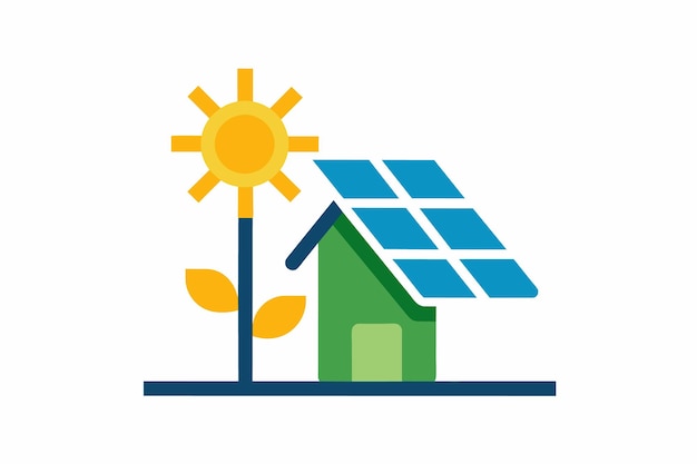 une maison avec des panneaux solaires sur le toit
