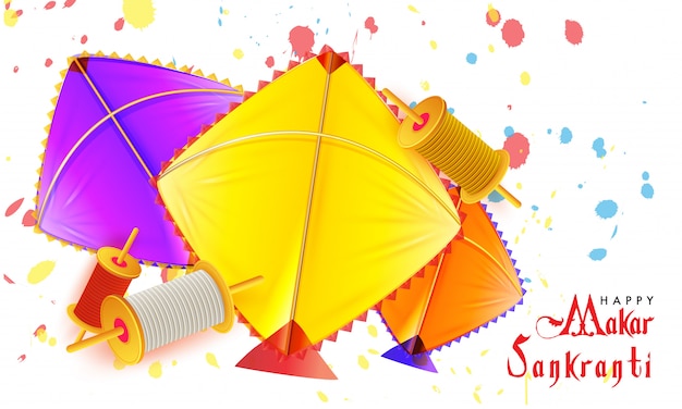 Makar Sankranti Concept.