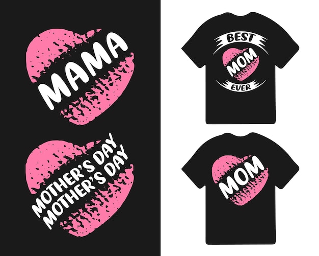 Vecteur mama mom mommy motivational svg quotes t-shirt design happy mother's day tshirt bundle et craft f