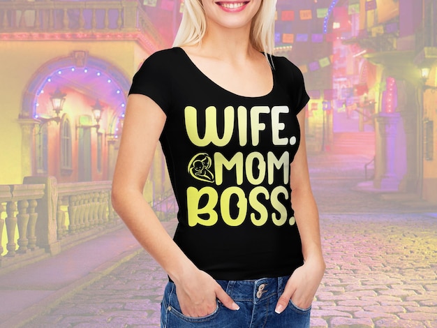 Vecteur maman tshirt design mug et plus svg design