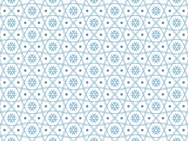 Mandala abstrait bleu ou fond d'écran Ikat