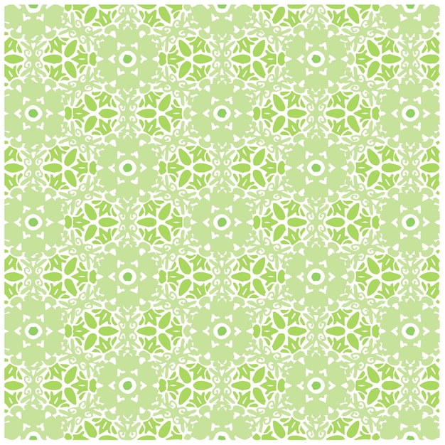 Vecteur mandala abstrait vert ou fond d'écran ikat