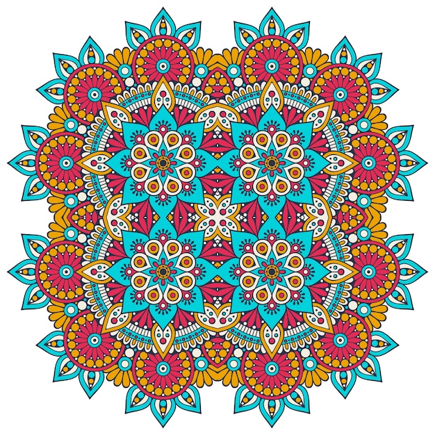 Mandala Coloré De Vecteur