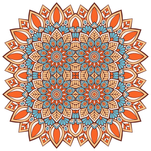 Mandala Coloré De Vecteur