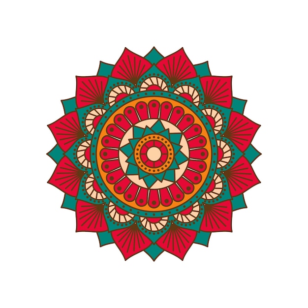 Mandala Coloré De Vecteur