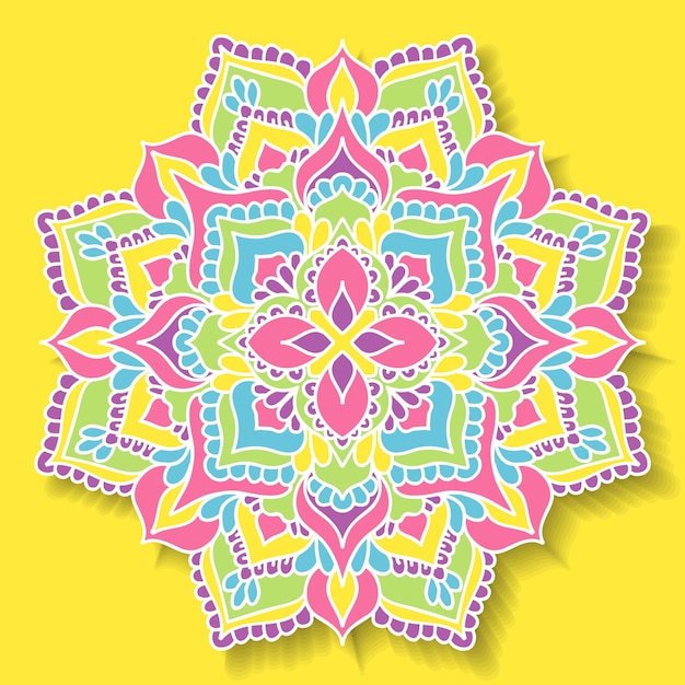 Vecteur mandala coloré