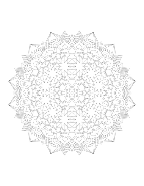 Mandala. Coloriage Mandala. Page De Coloriage Adulte.