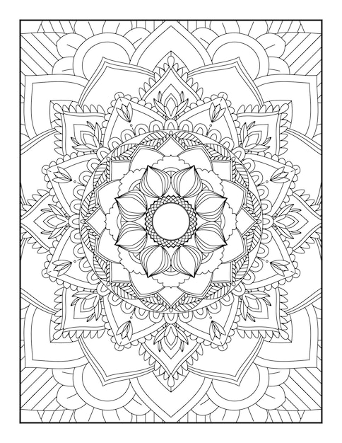 Mandala. Coloriage