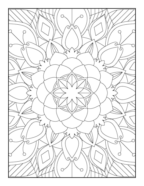 Mandala. Coloriage