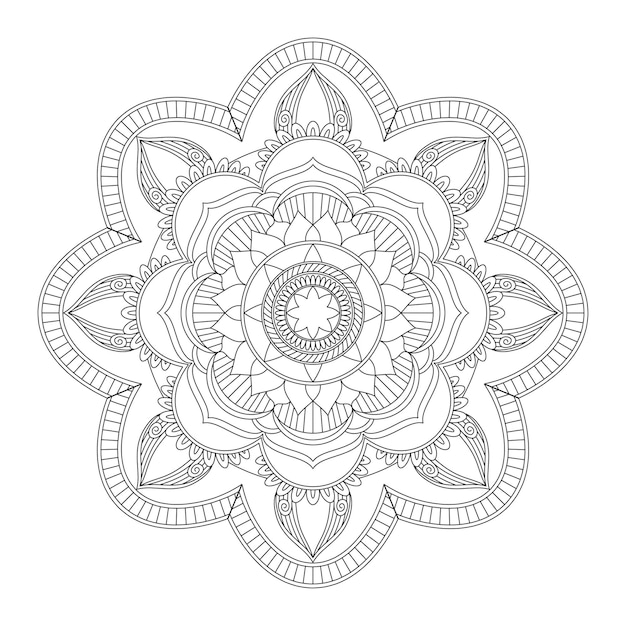 Mandala. Coloriage