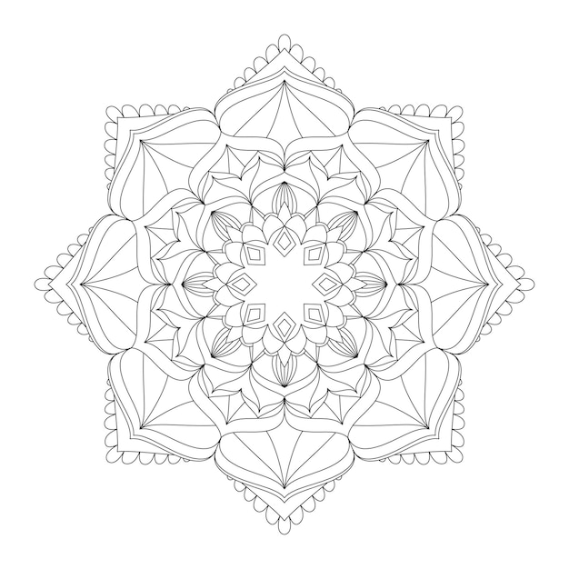 Mandala. Coloriage