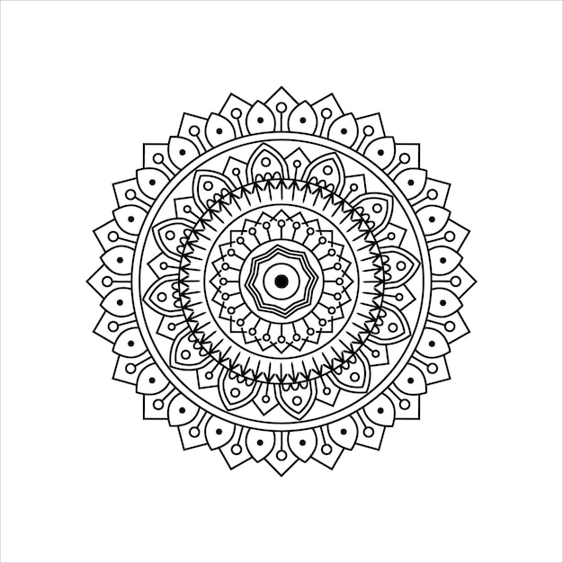 Mandala De Contour Créatif