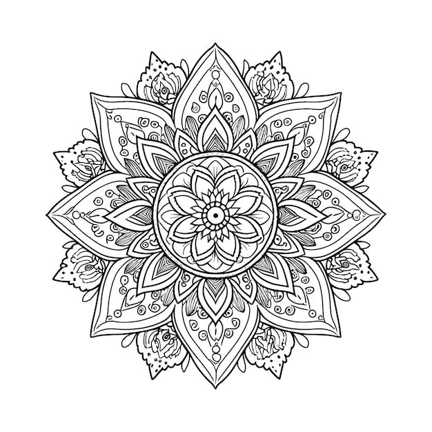 Vecteur mandala design vecteur ornemental luxe mandala mandala motif mandala dessin fleur mandala