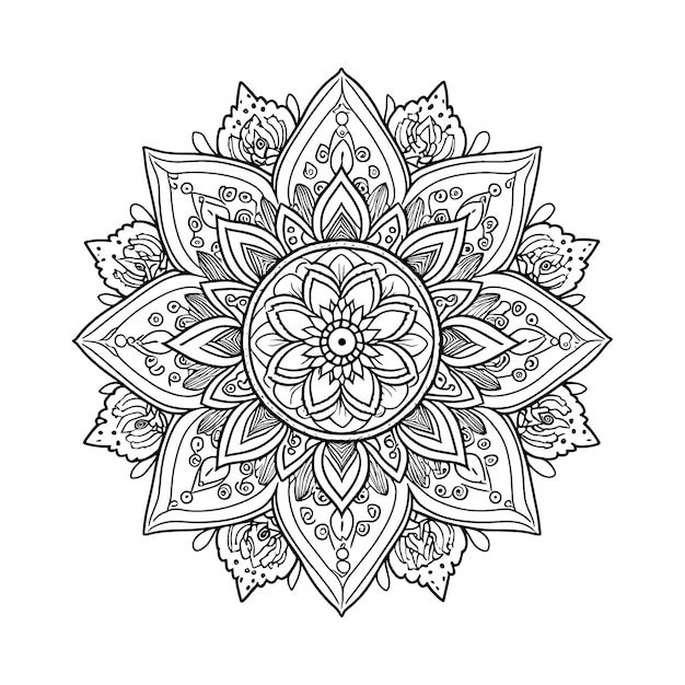 Mandala design vecteur ornemental luxe mandala mandala motif mandala dessin fleur mandala