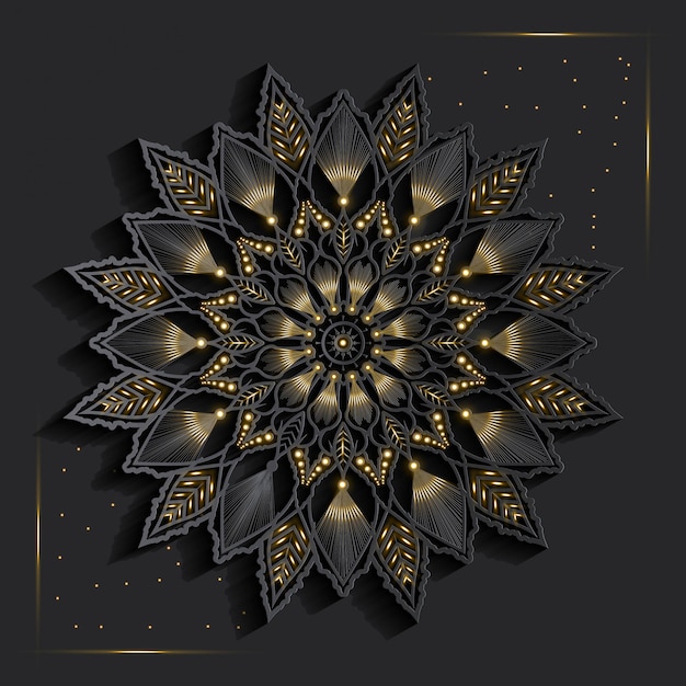 Mandala Avec Effet 3d