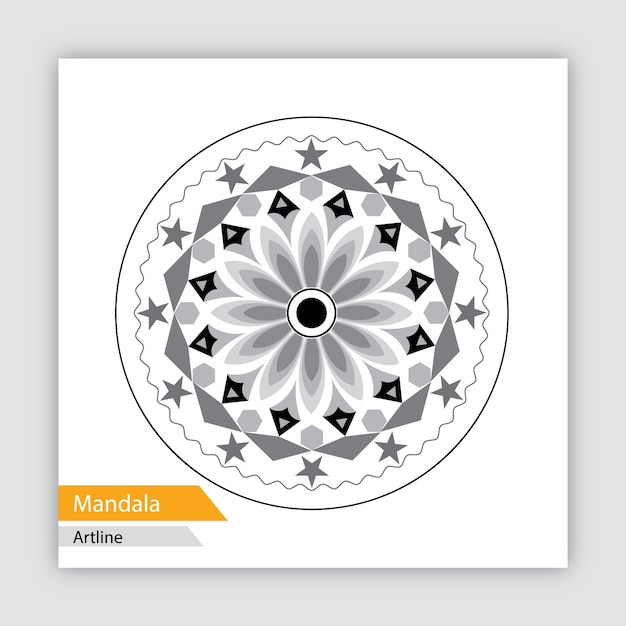 Mandala Est Une Belle Ligne D'art.