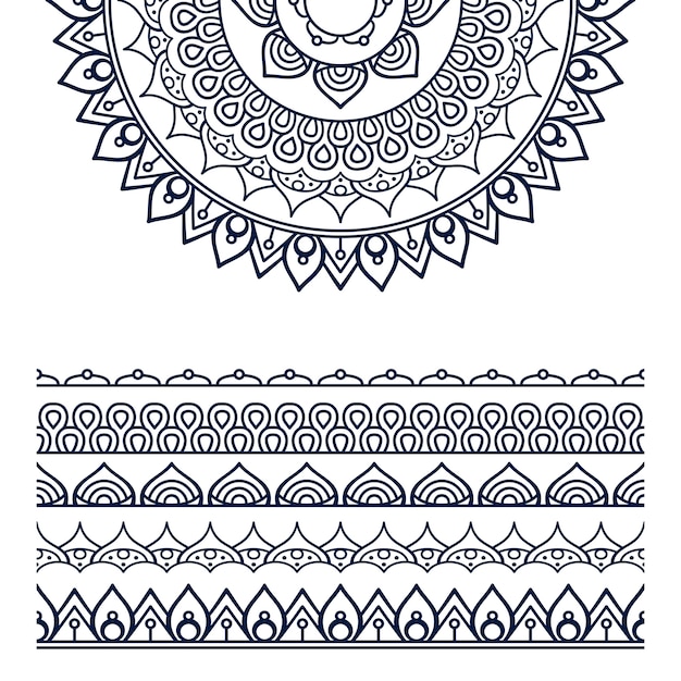 Mandala Ethnique Vectorielle