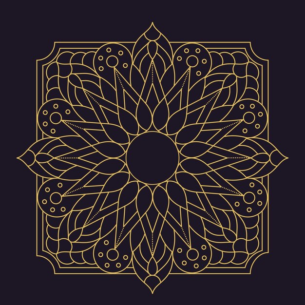 Mandala Fleur Belle Vecteur