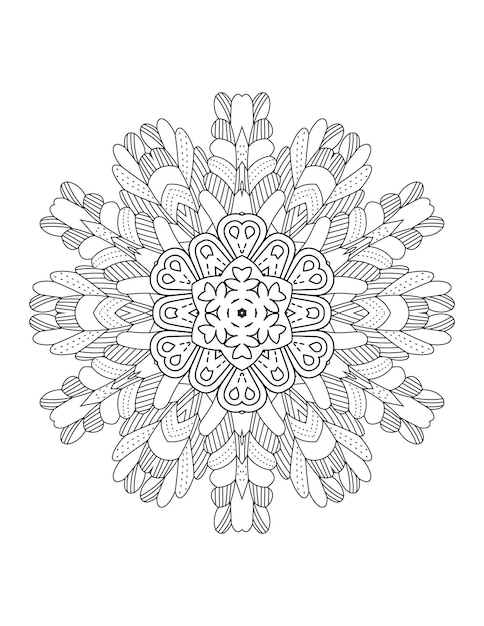 Mandala De Fleurs. Mandala. Coloriage Mandala. Fleur