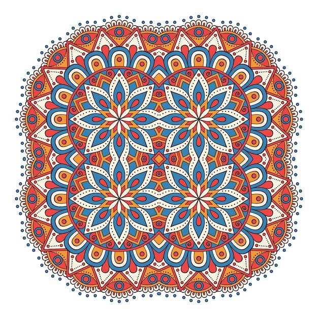 Mandala Floral Coloré