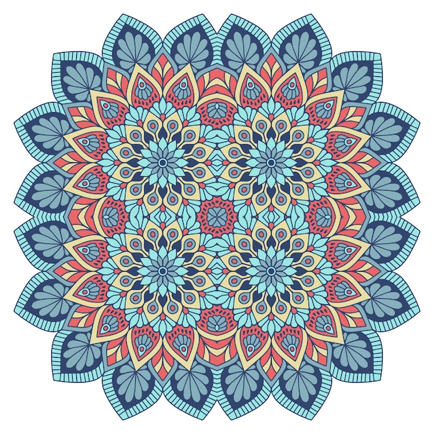 Mandala Floral Coloré