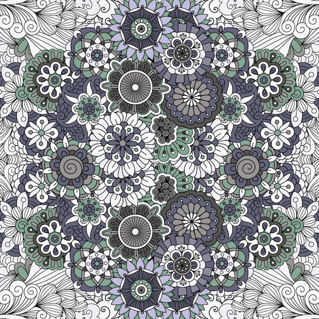 Mandala Floral Comme Motif