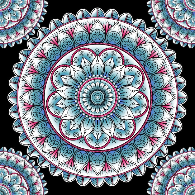 Mandala De Fond Abstrait