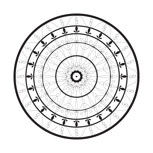 Mandala Géométrique Dessinant Un Cercle Sacré