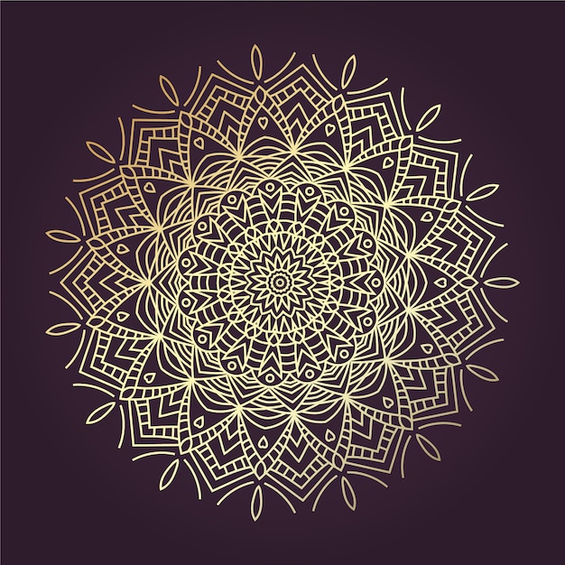 Mandala Lineart Doré