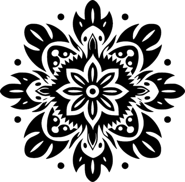Mandala Logo vectoriel de haute qualité Illustration vectorielle idéale pour le graphique de T-shirt