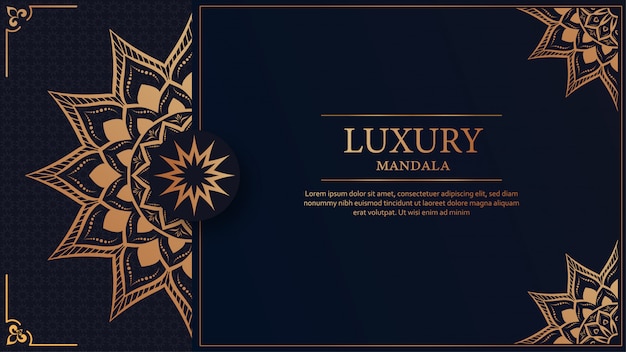 Mandala De Luxe Arabesque Fond Ornemental