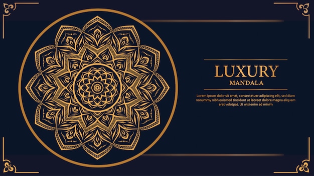 Mandala De Luxe Arabesque Fond Ornemental