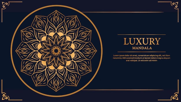 Mandala De Luxe Arabesque Fond Ornemental