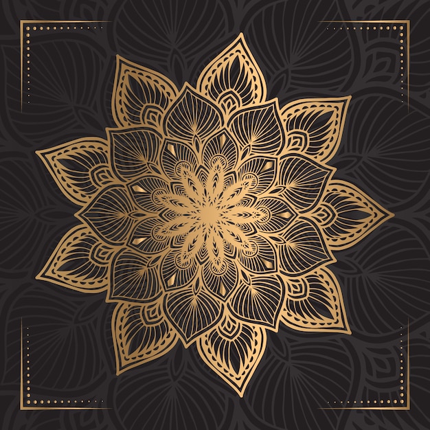 Mandala De Luxe Avec Arabesque Islamique