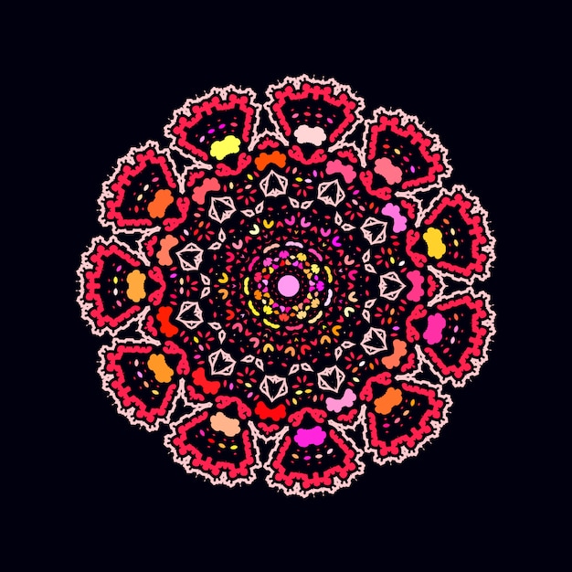 Mandala de luxe coloré