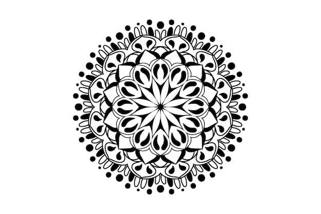 Vecteur mandala de luxe créatif pour illustration de mandala flower mandala coloring book