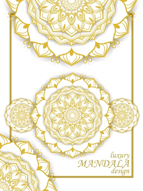 MANDALA DE LUXE ET DESIGN DE COUVERTURE