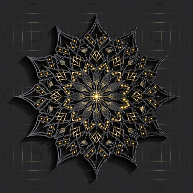 Mandala De Luxe Effet 3d