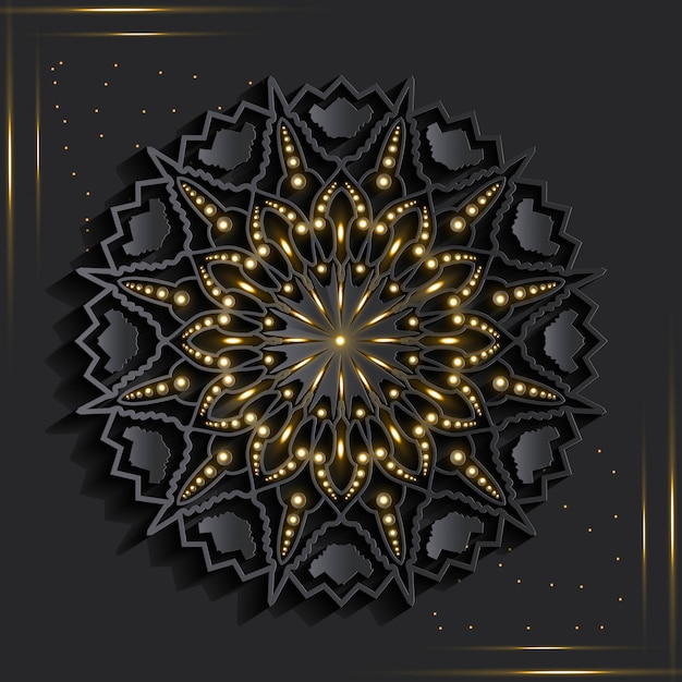 Mandala De Luxe Effet 3d